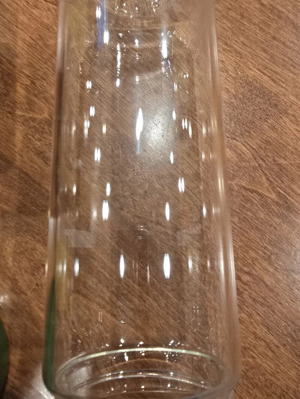 Full Circle tea time glass travel bottle green 9.5